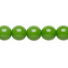 10mm Opaque Candy Green Druk Beads (6pk)