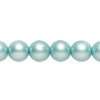 10mm Opaque Satin Green Druk Beads (6pk)