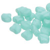 7.5x7.5mm Opal Green Aqua Ginko Beads (8 Grams)