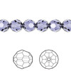 8mm Provence Lavender Austrian Round (6pk)