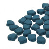 7.5x7.5mm Matte Velvet Dark Teal Ginko Beads (8 Grams Appro 30-35 Beads)