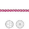 4mm Fuchsia Austrian Round 12pk