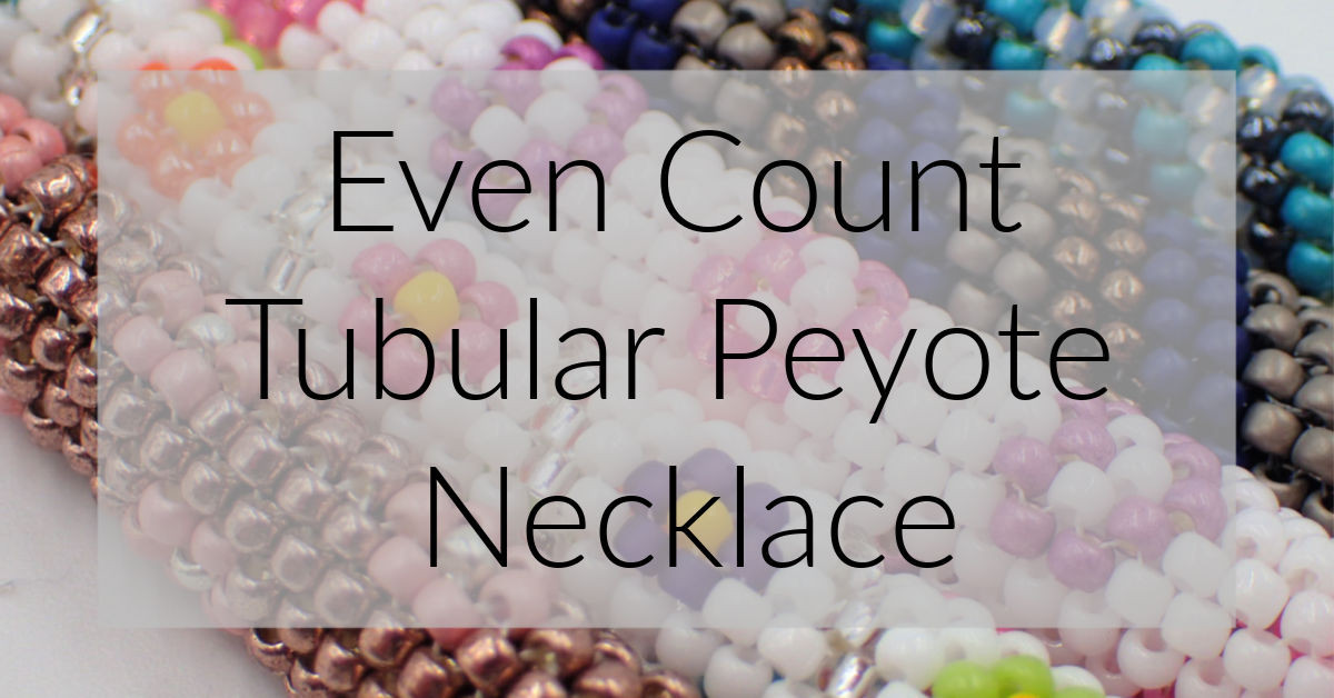 Chevron Tubular Peyote Stitch Necklace Graph & Word Chart PDF INSTANT ...