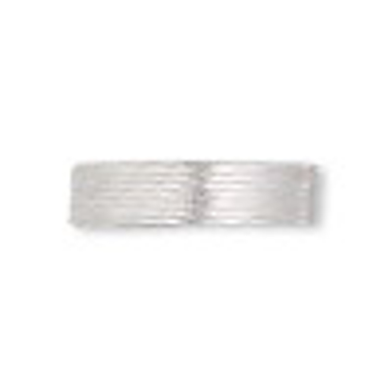 French wire, silver-plated copper, fine, 0.85mm. Sold per approximately 27-30 inch strand