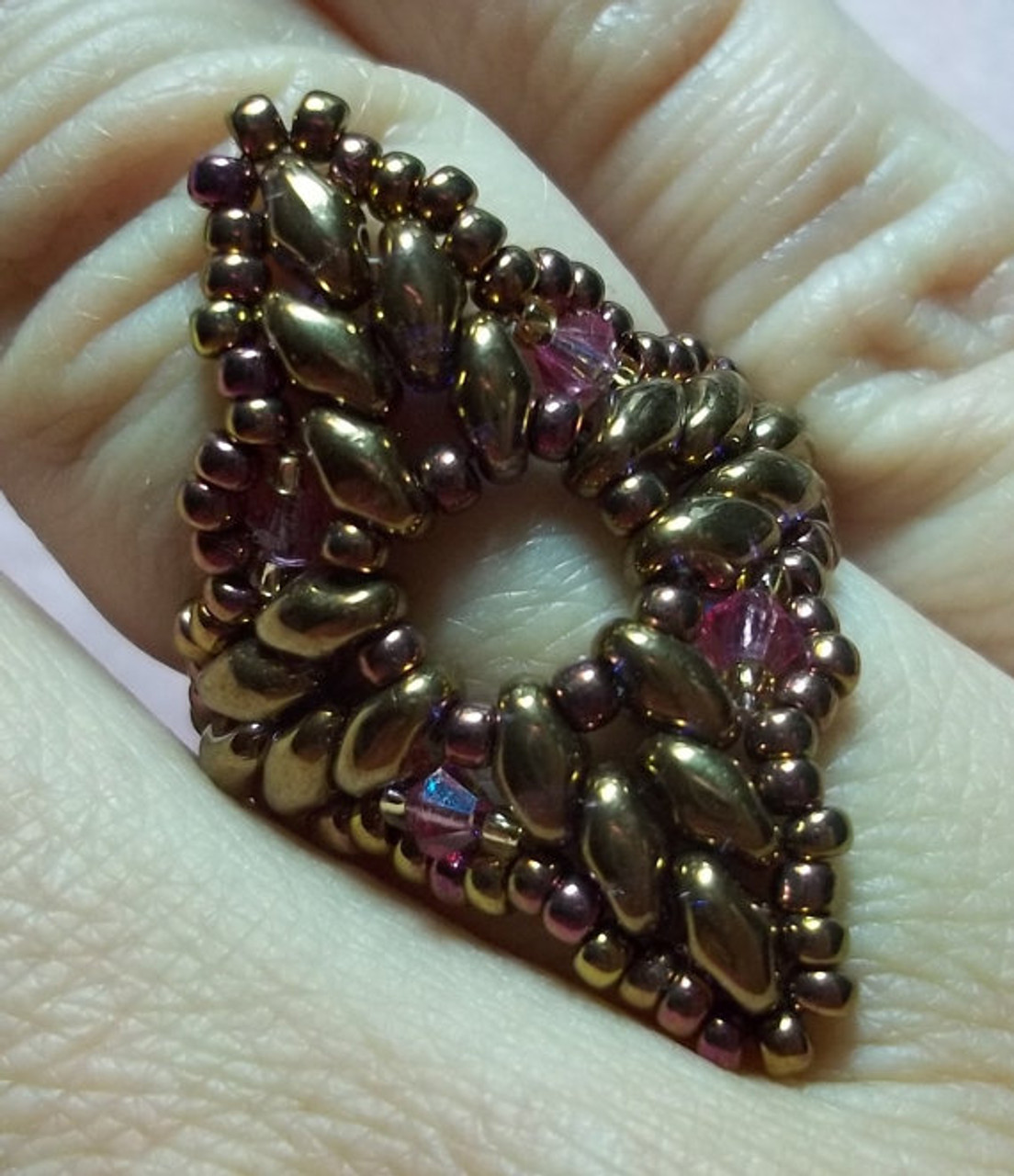 Diamond Duo Ring PRINTED Tutorial - Mailed to your home