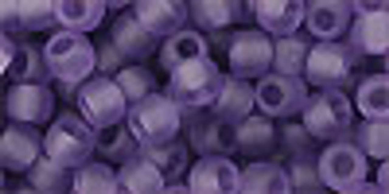 6/0 Transparent Frosted Sugar Plum Toho Seed Beads (20 Grams) 06-19F