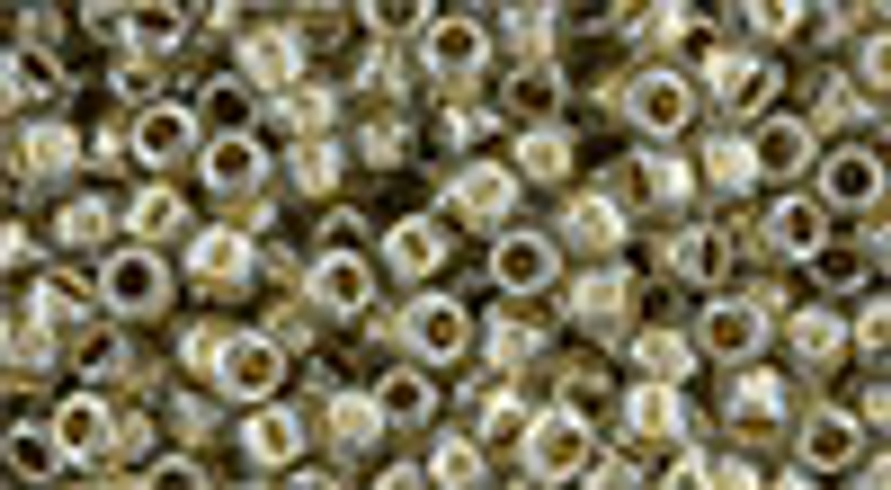 8/0 Gold Lined Crystal Toho Seed Beads (20 Grams) 08-989