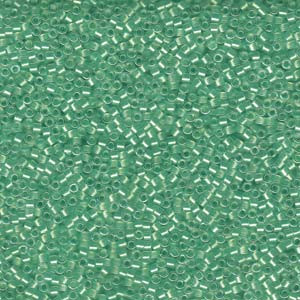 11/0 Mint Pearl Lined Glacier Blue Delica (7.2 Grams) DB1707