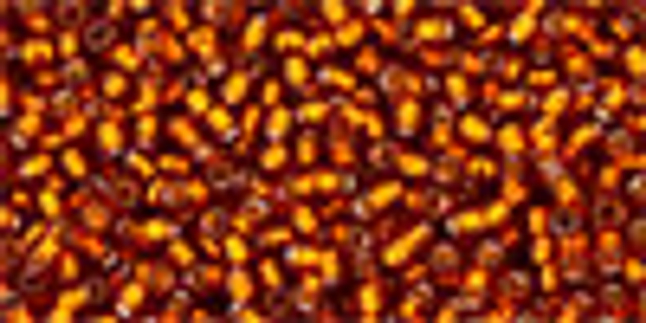 15/0 Silver Lined Burnt Orange Toho Seed Beads (7.2 Grams) 15-2208