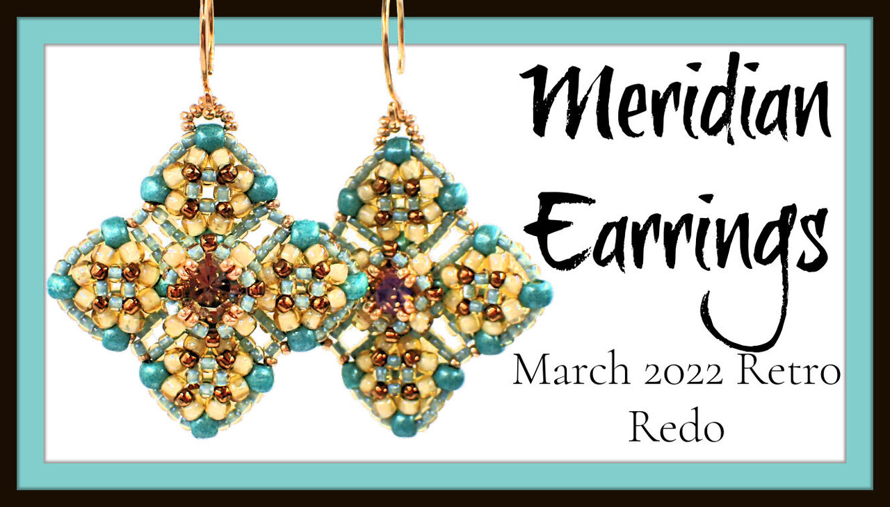Meridian Earrings PRINTED Pattern - mailed USPS pattern