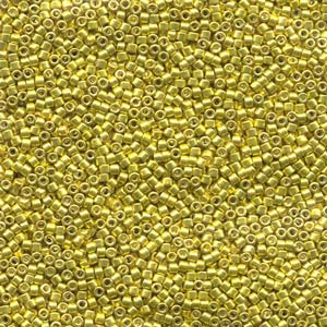 11/0 Galvanized Dark Yellow Delica (8 grams) DB424