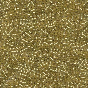 11/0 Semi Frosted Silver Lined Yellow Delica (7.2 grams) DB687