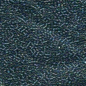 11/0 Lined Emerald AB Delica (7.2 grams) DB276