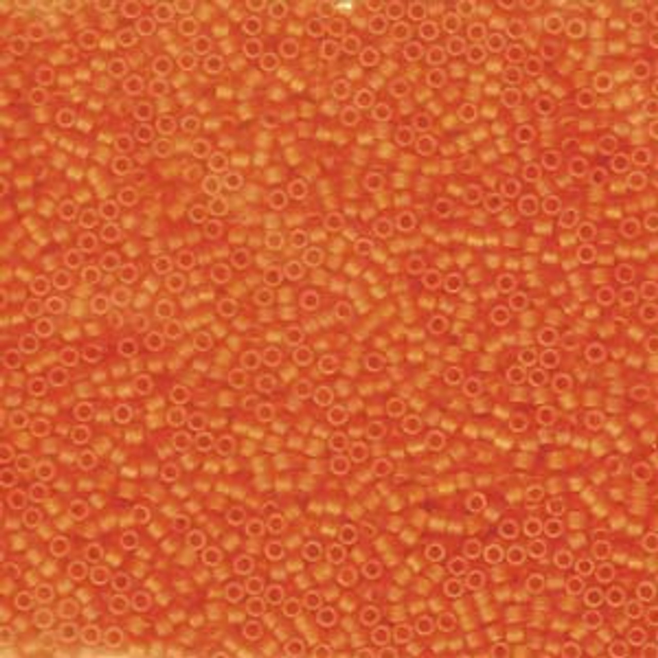 11/0 Matte Transparent Orange Delica (8 grams) DB744