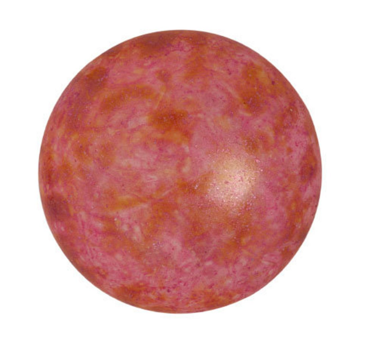 25mm Opaque Rose Spotted Look Par Puca Cabochon (1 Piece) #02010/65327