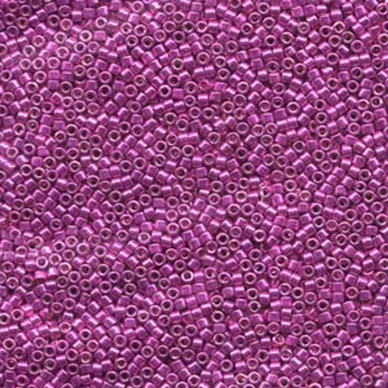 11/0 Galvanized Bright Pink Delica Beads db425 (8 Grams)