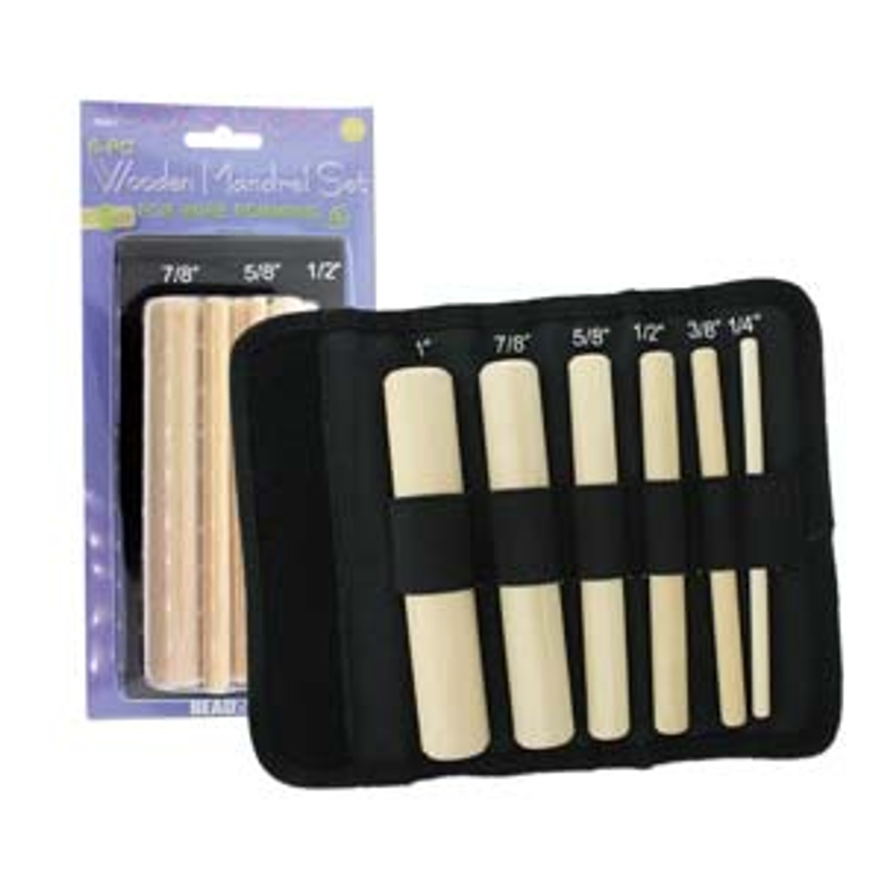 6pk Wooden Dowel Assorted Sizes