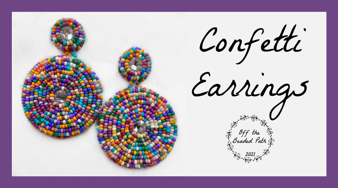 Confetti Earrings INSTANT DOWNLOAD Pattern