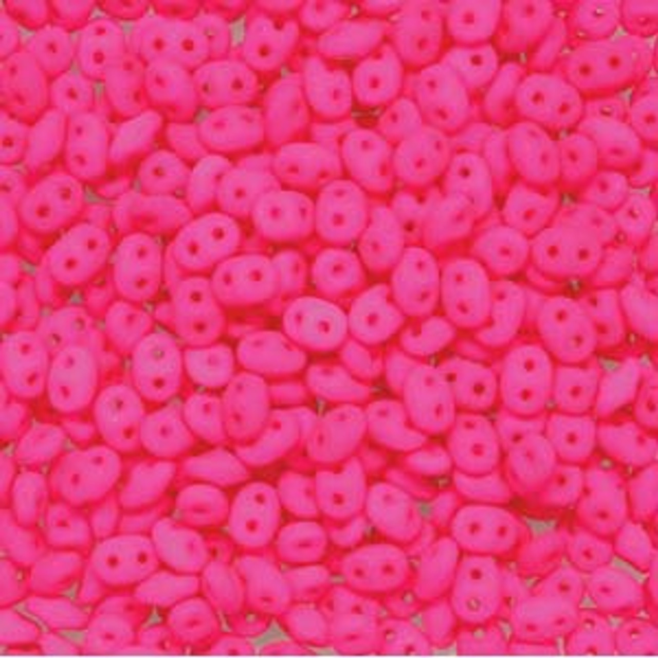 Neon Pink Super Duo Beads DU0525123