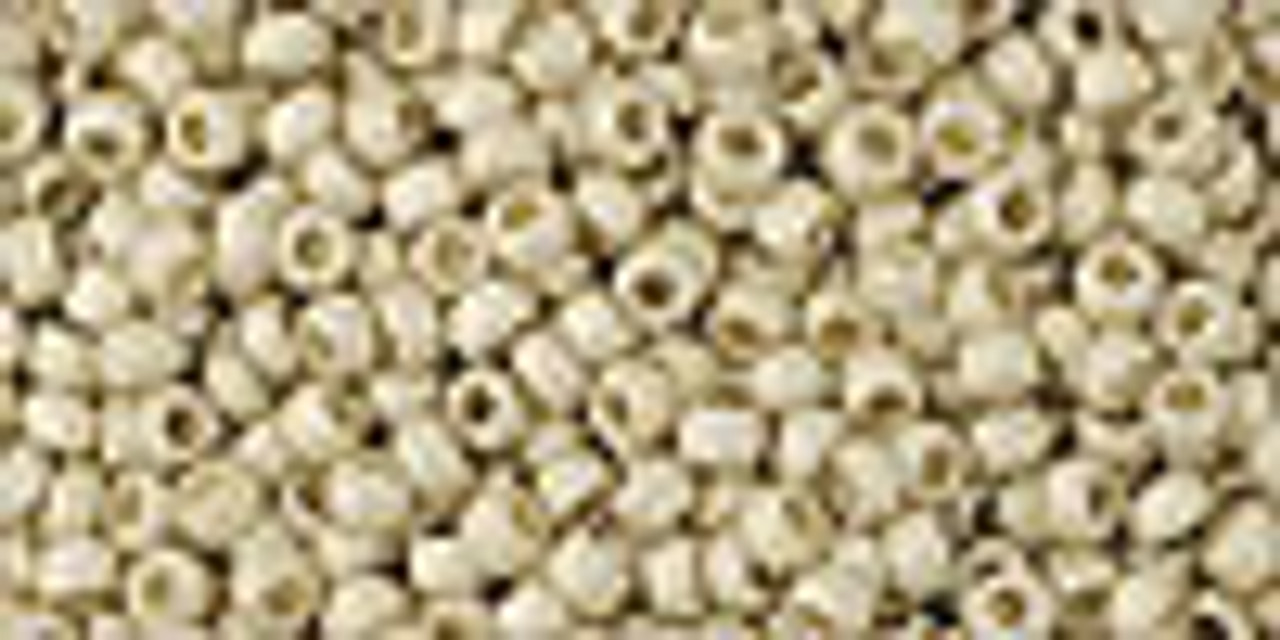 11/0 PermaFinish Matte Galvanized Aluminum Toho Seed Beads (20 Grams) 11-PF558F