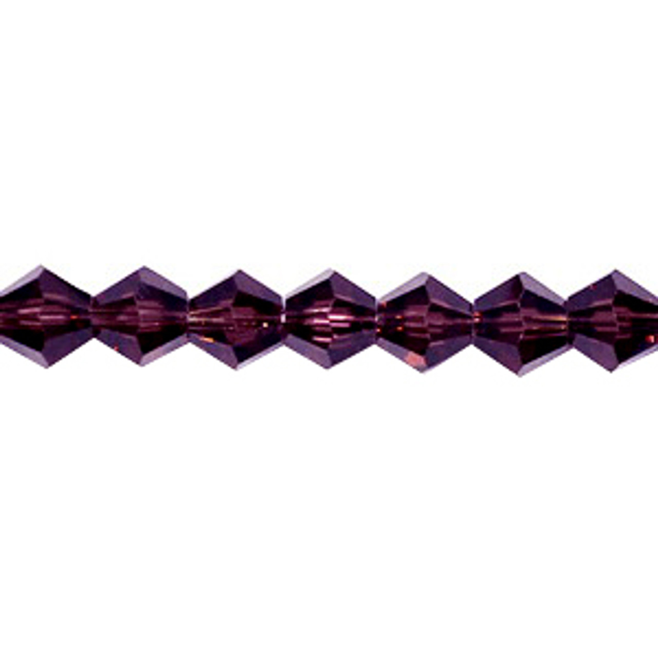 3mm Amethyst Thunder Polish Bicone Crystals (144pk) #9