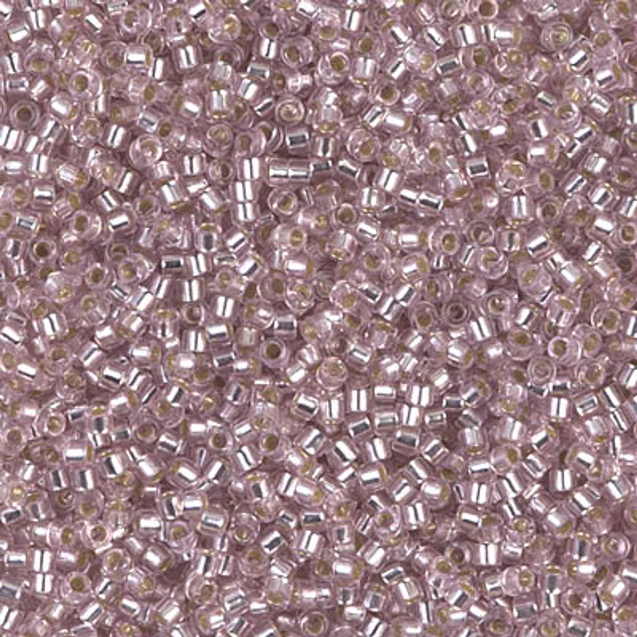 11/0 Silver Lined Pale Blush Delica Beads (DB1433) 7.2 Grams