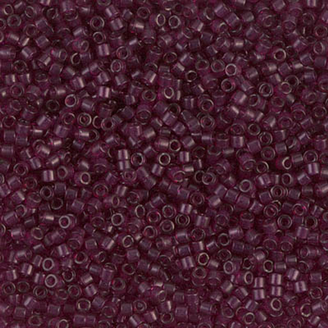 11/0 Dyed Transparent Wine Delica Beads (DB1312) 7.2 Grams