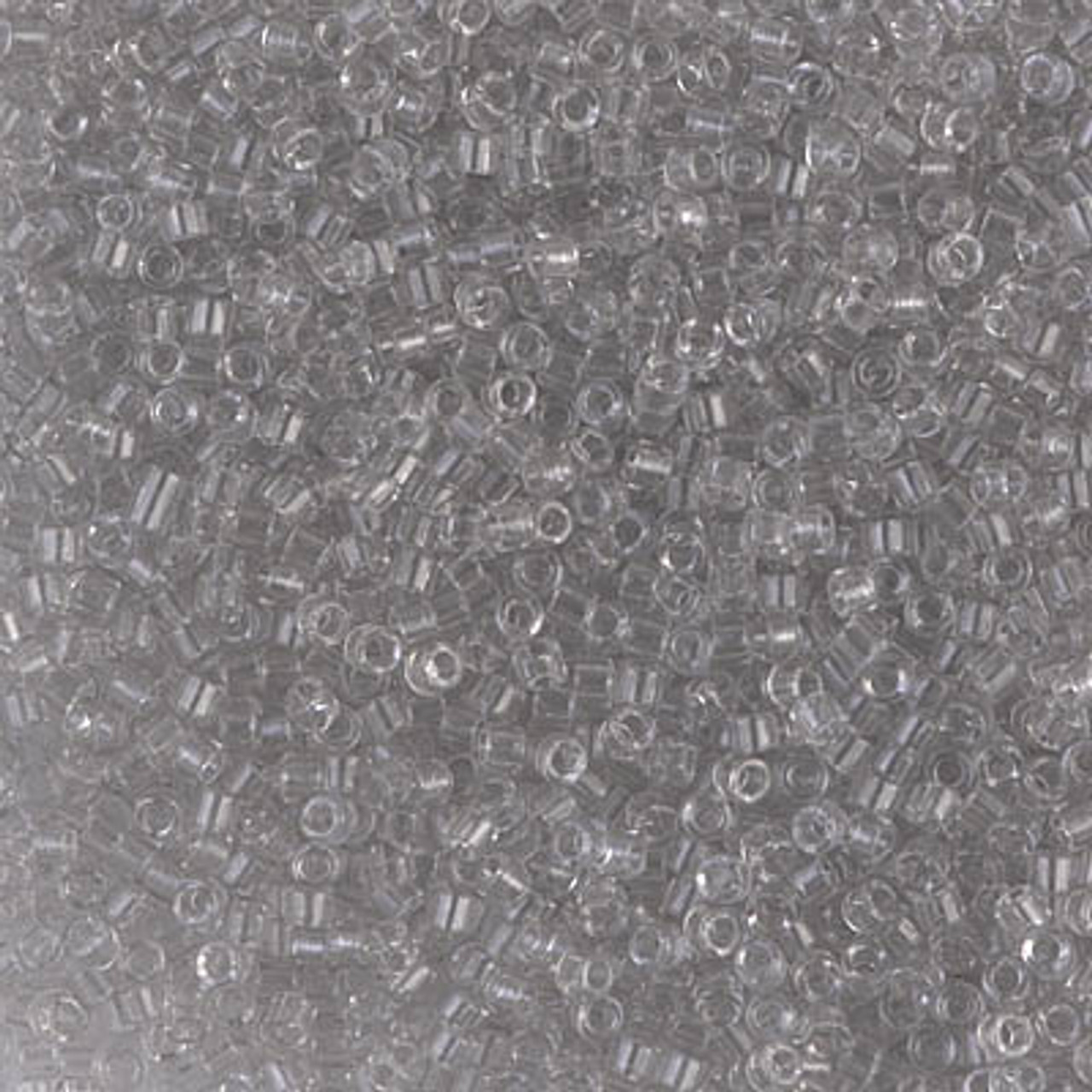 11/0 Transparent Pale Taupe Delica Beads (DB1408) 7.2 Grams