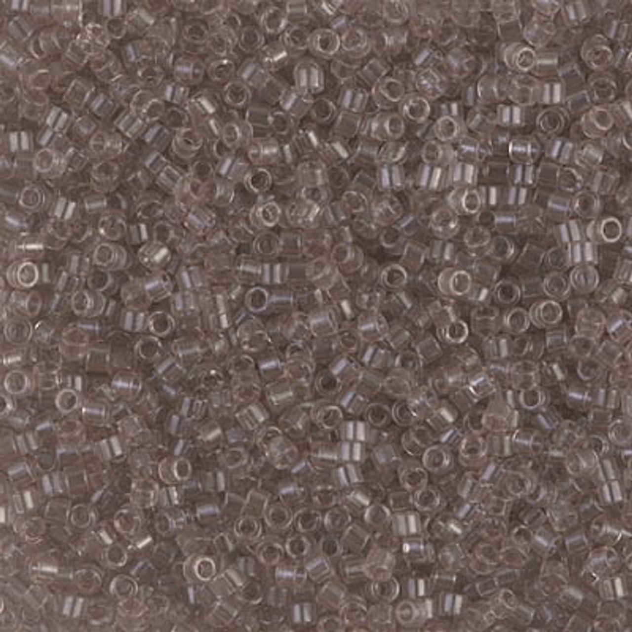 11/0 Transparent Light Taupe Delica Beads (DB1416) 7.2 Grams