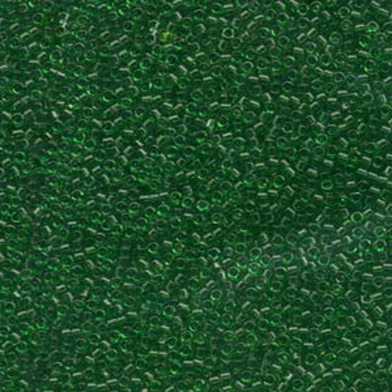 11/0 Transparent Green Miyuki Delica (7.2 Grams) DB705