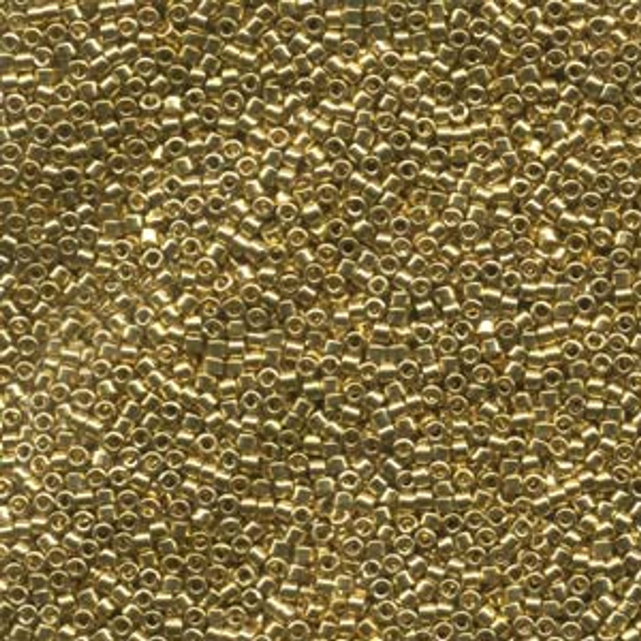 11/0 24kt Gold Light Plated Miyuki Delica (3 Grams) DB034