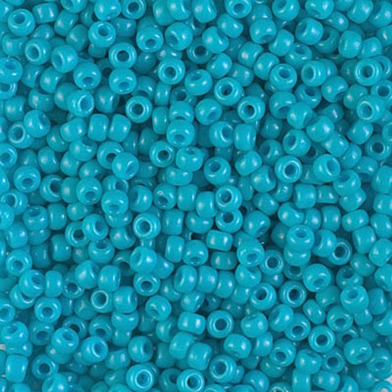 8/0 Duracoat Opaque Dyed Underwater Blue Miyuki Seed Beads (8 Grams) 8-4480