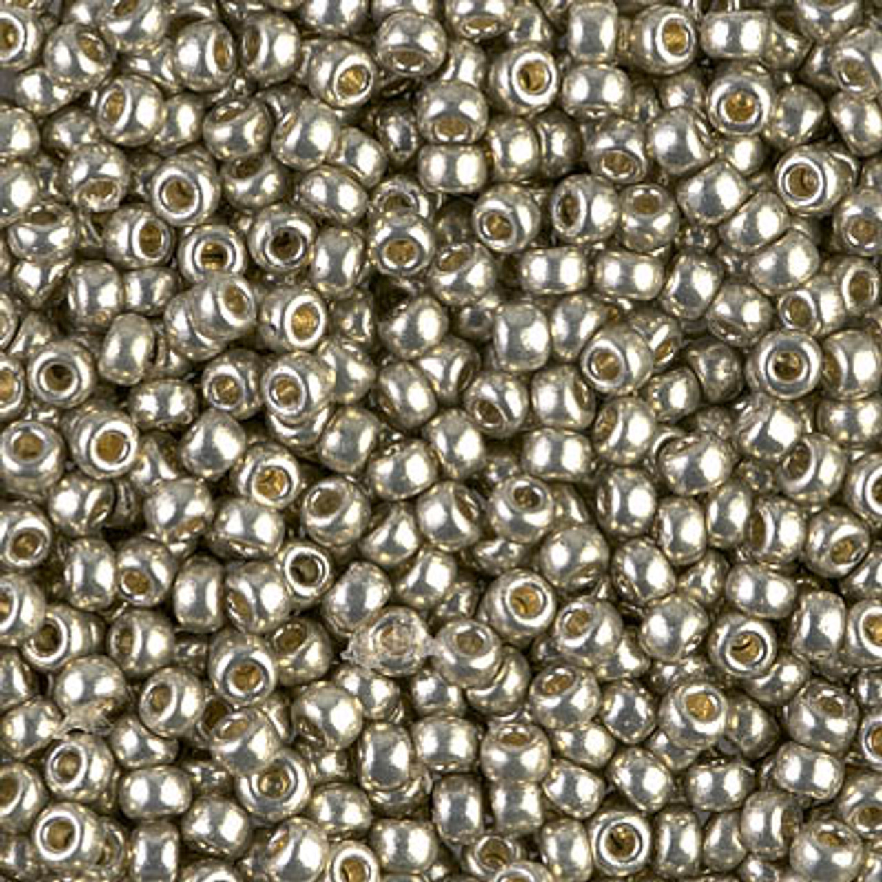 8/0 Duracoat Galvanized Light Pewter Miyuki Seed Beads (8 Grams) 8-4221