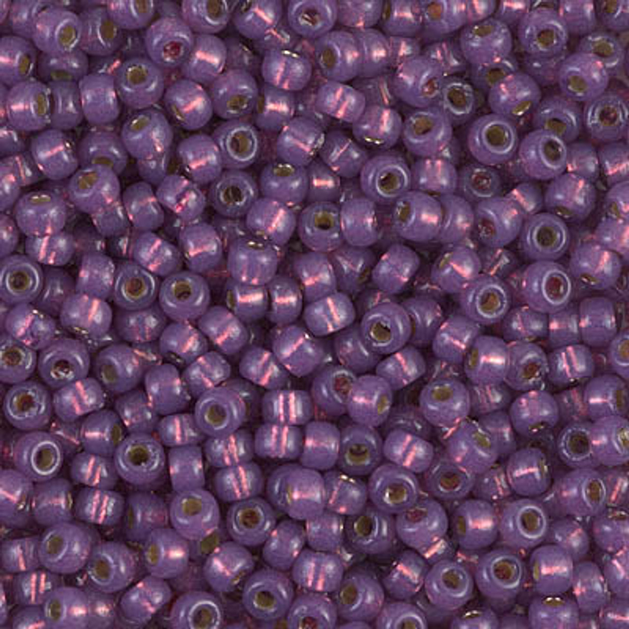 8/0 Duracoat Silver Lined Dyed Dark Lilac Miyuki Seed Beads (20 Grams) 8-4248