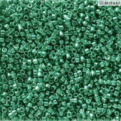 11/0 Duracoat Galvanized Dark Aqua Green Delica Beads (DB2506) 7.2 Grams