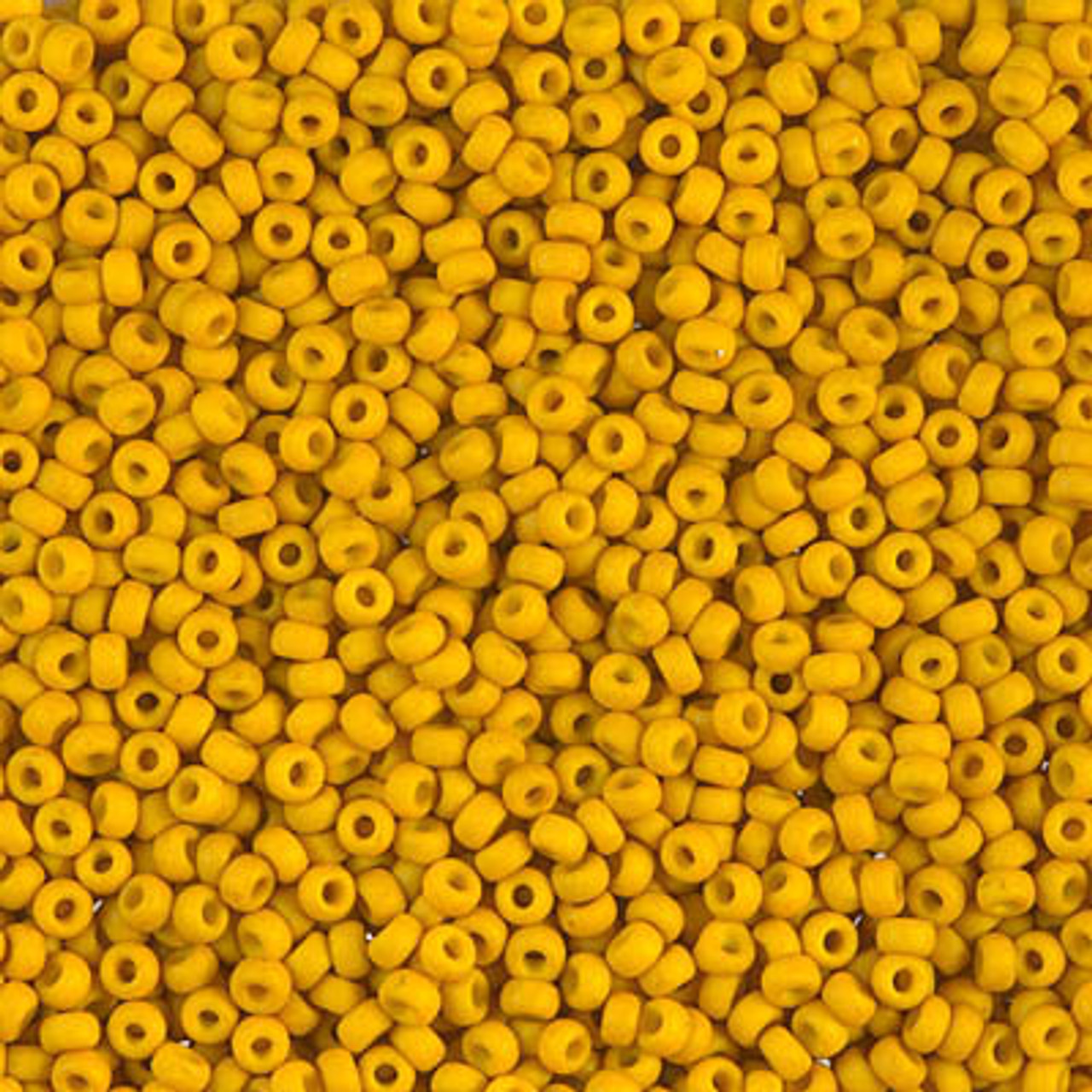 11/0 Matte Opaque Mustard Miyuki Seed Beads (8 Grams) 11-1233