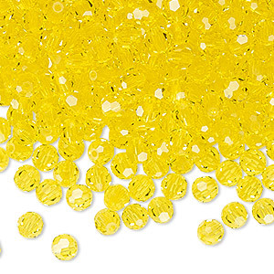 4mm Citrine Preciosa Rounds (12pk)