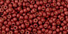 11/0 Matte Galvanized Permafinish Brick Red Toho Seed Beads 11-PF564F (20g)