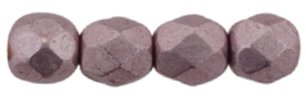4mm Sueded Gold Blackened Pearl Fire Polish Beads (50pk)