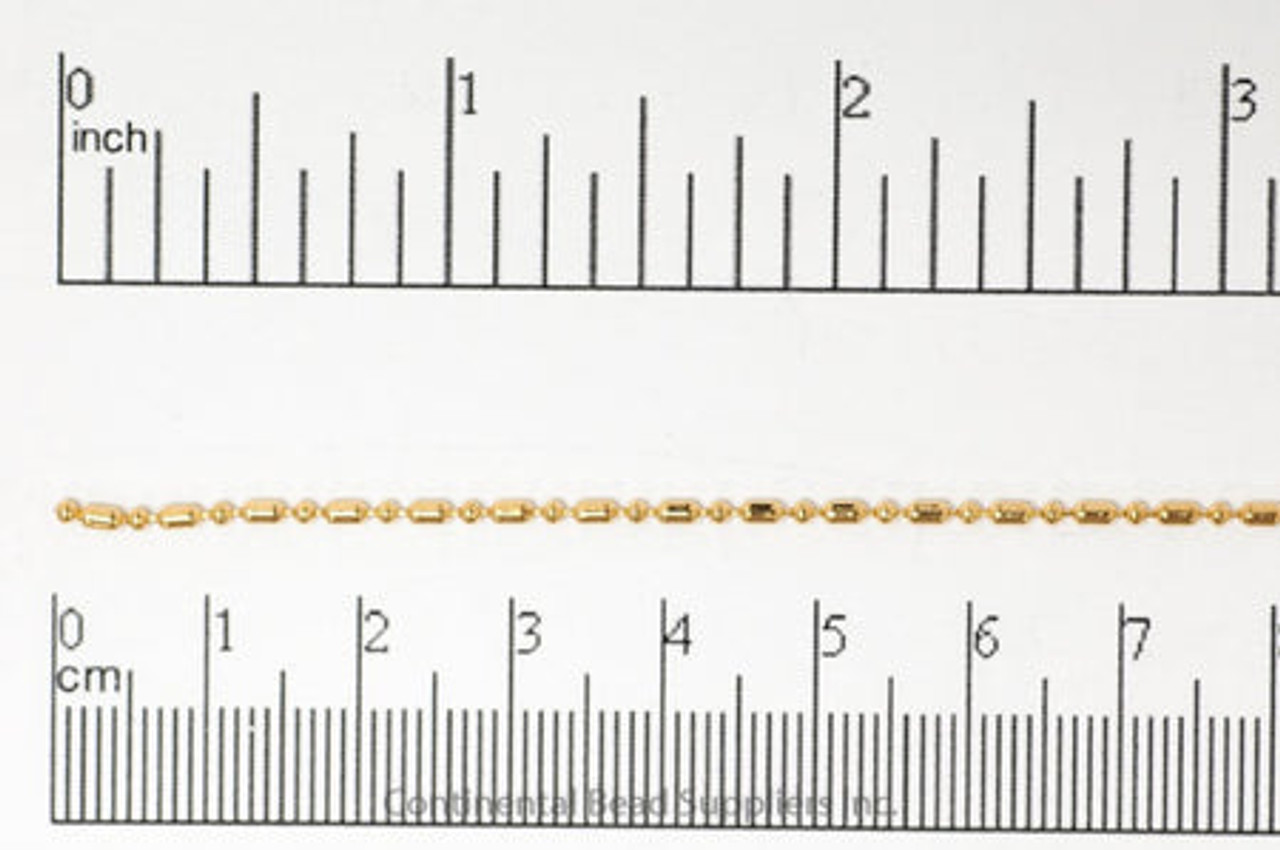 Dash Dot Gold Chain (36 Inches)