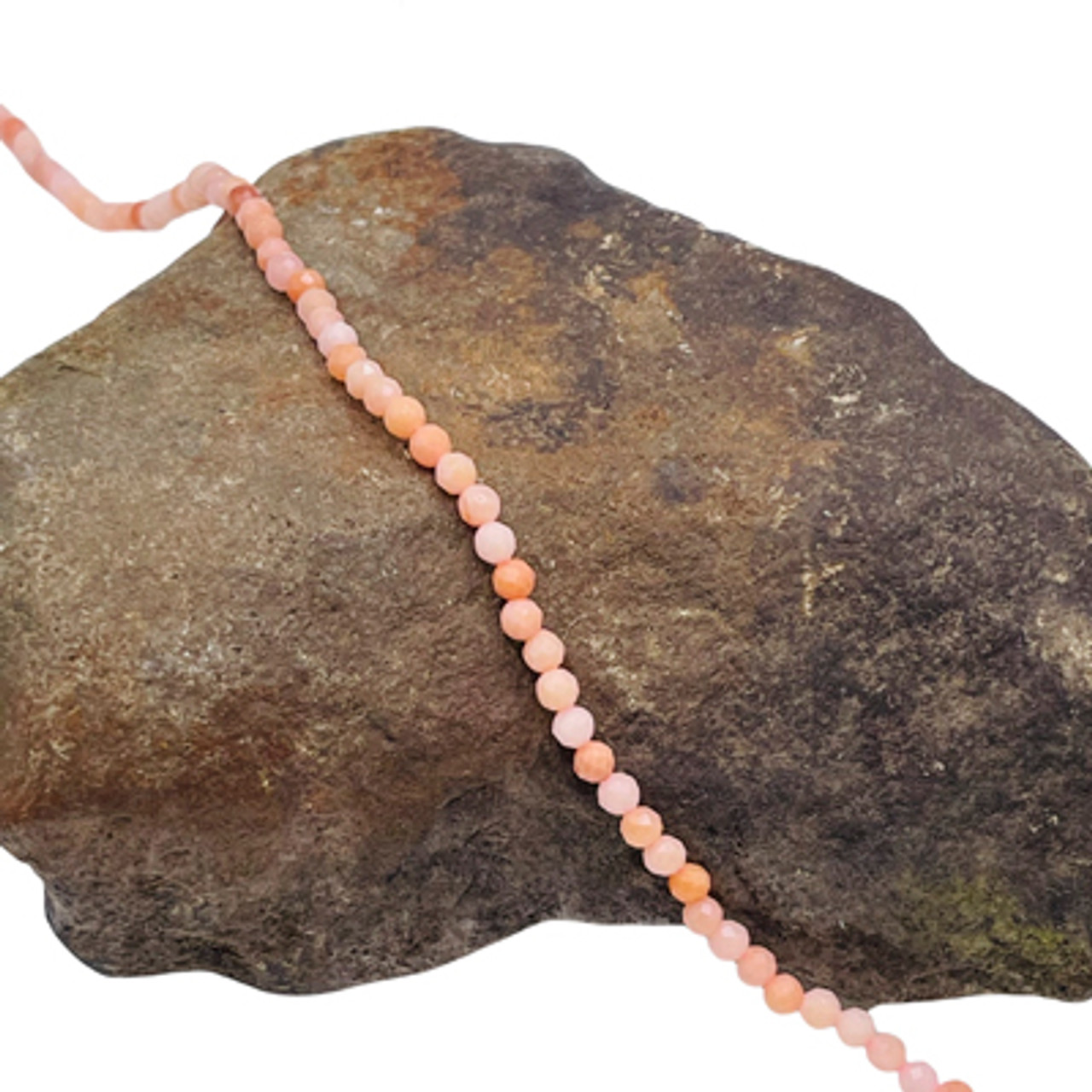 3mm Pink Aventurine Faceted Rounds (145 Beads)