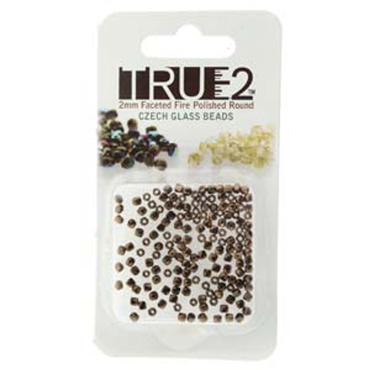 Jet Bronze True 2mm Fire Polish Beads (2g) FPR0223980-14415