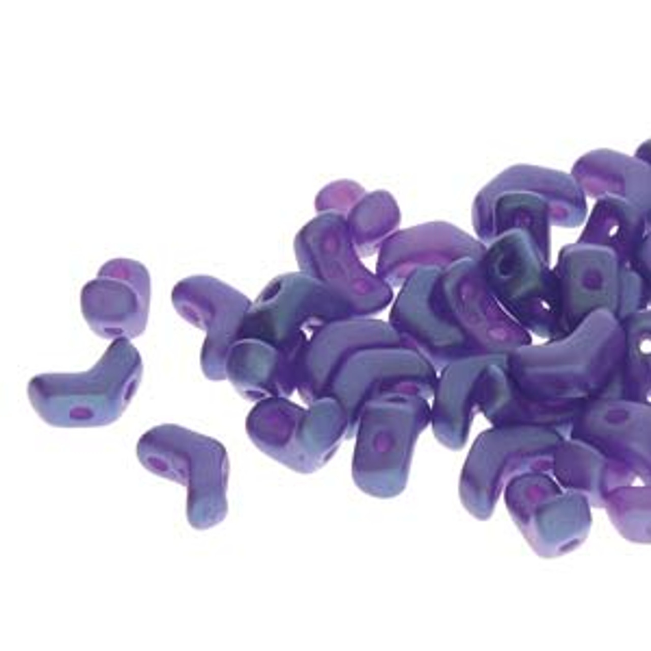 6x2mm Tropical Blue Grape Mini Chevron Beads (10 Grams)