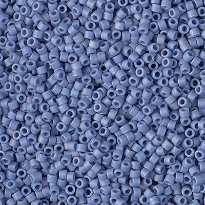 11/0 Matte Opaque Glazed Mermaid Blue AB Delica (DB2318) 7.2g