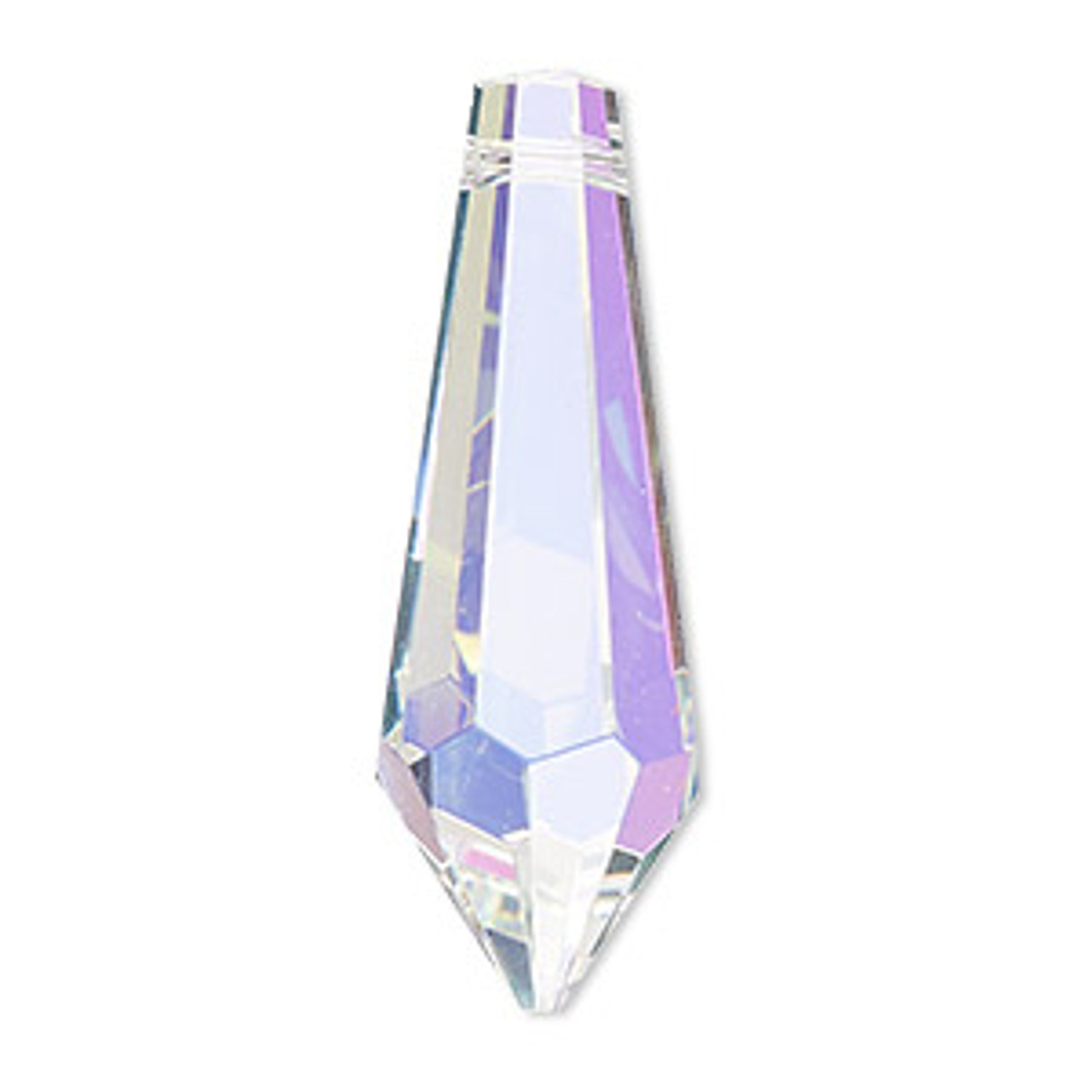 38x13mm Crystal AB Pointed Drop Asfour Crystal (1 Piece)