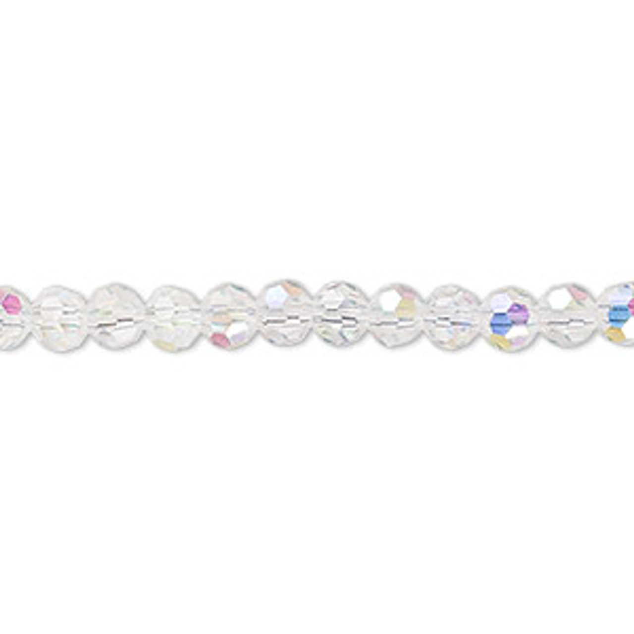 4mm Clear Celestrial Crystal Rounds (100 Beads)