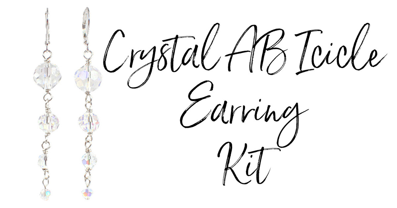 Crystal AB Icicle Earring Kit