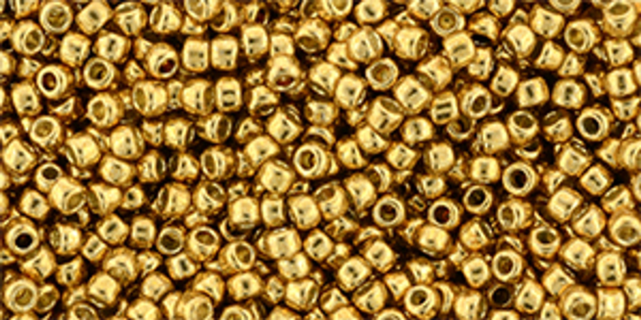 11/0 Permafinish Galvanized Old Gold Toho Seed Beads (20g) 11-PF591