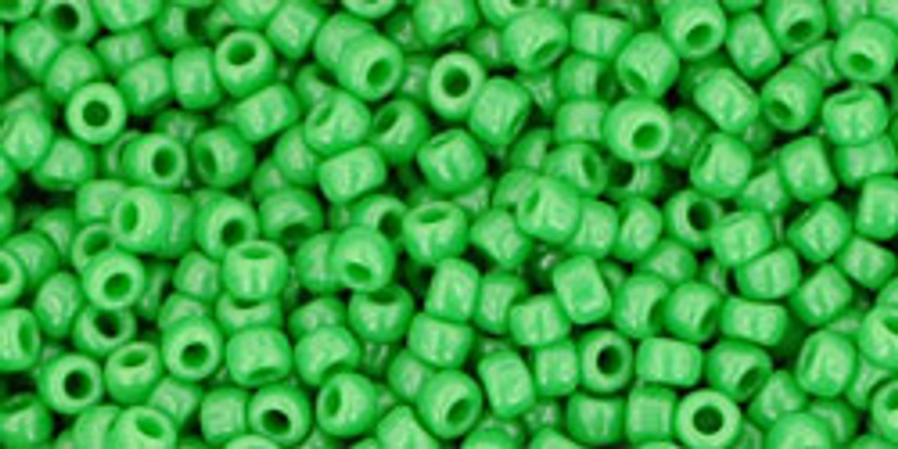 11/0 Opaque Minit Green Toho Seed Beads (20g) 11-47