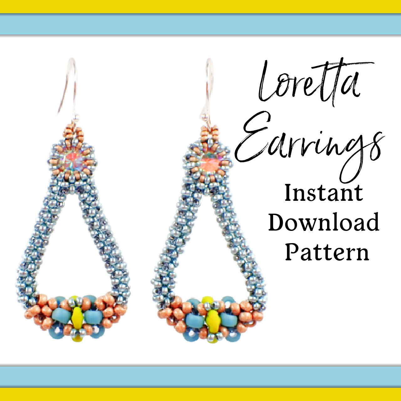 Loretta Earrings INSTANT DOWNLOAD Pattern